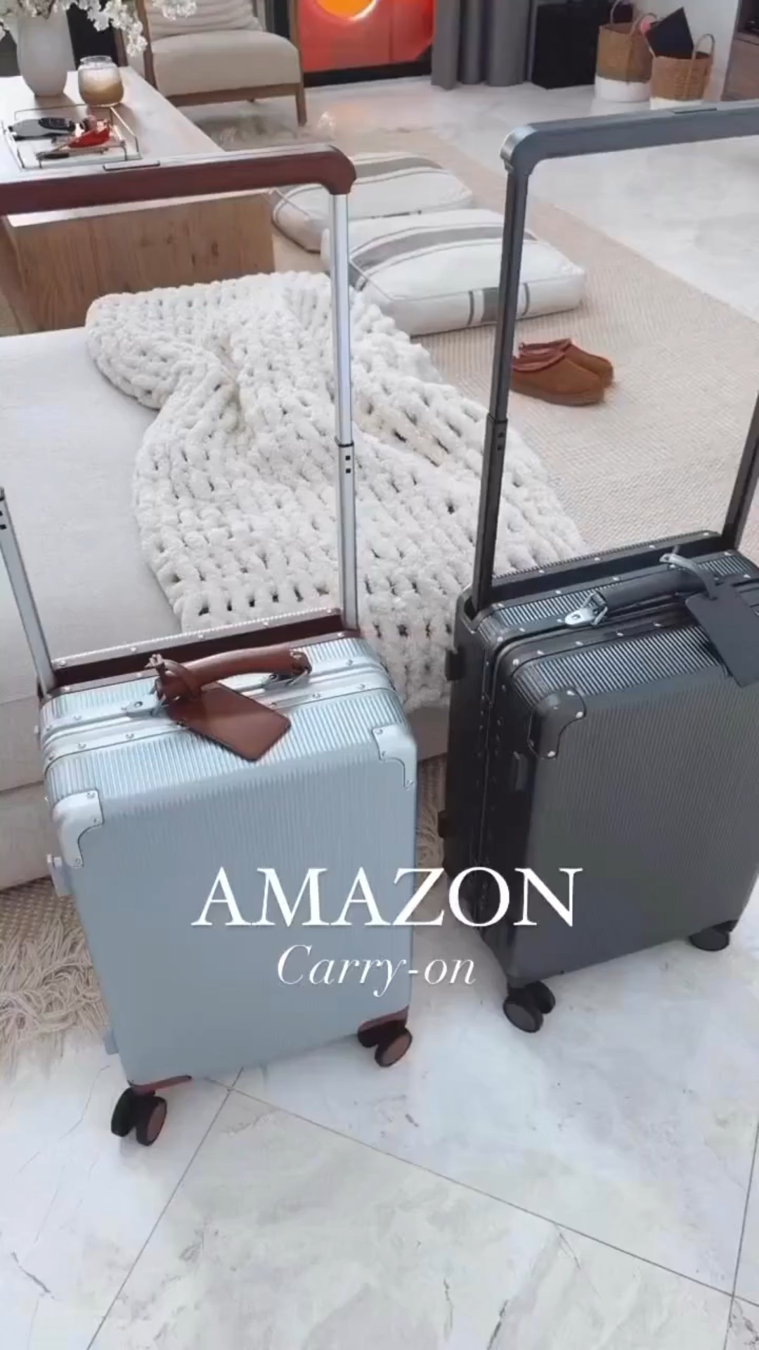Amazon carry on that look sleek and beautiful 
They remind me of my rimowq travel bags 
Ours are size / 20 - carry on 


#LTKU #LTKSeasonal #LTKTravel