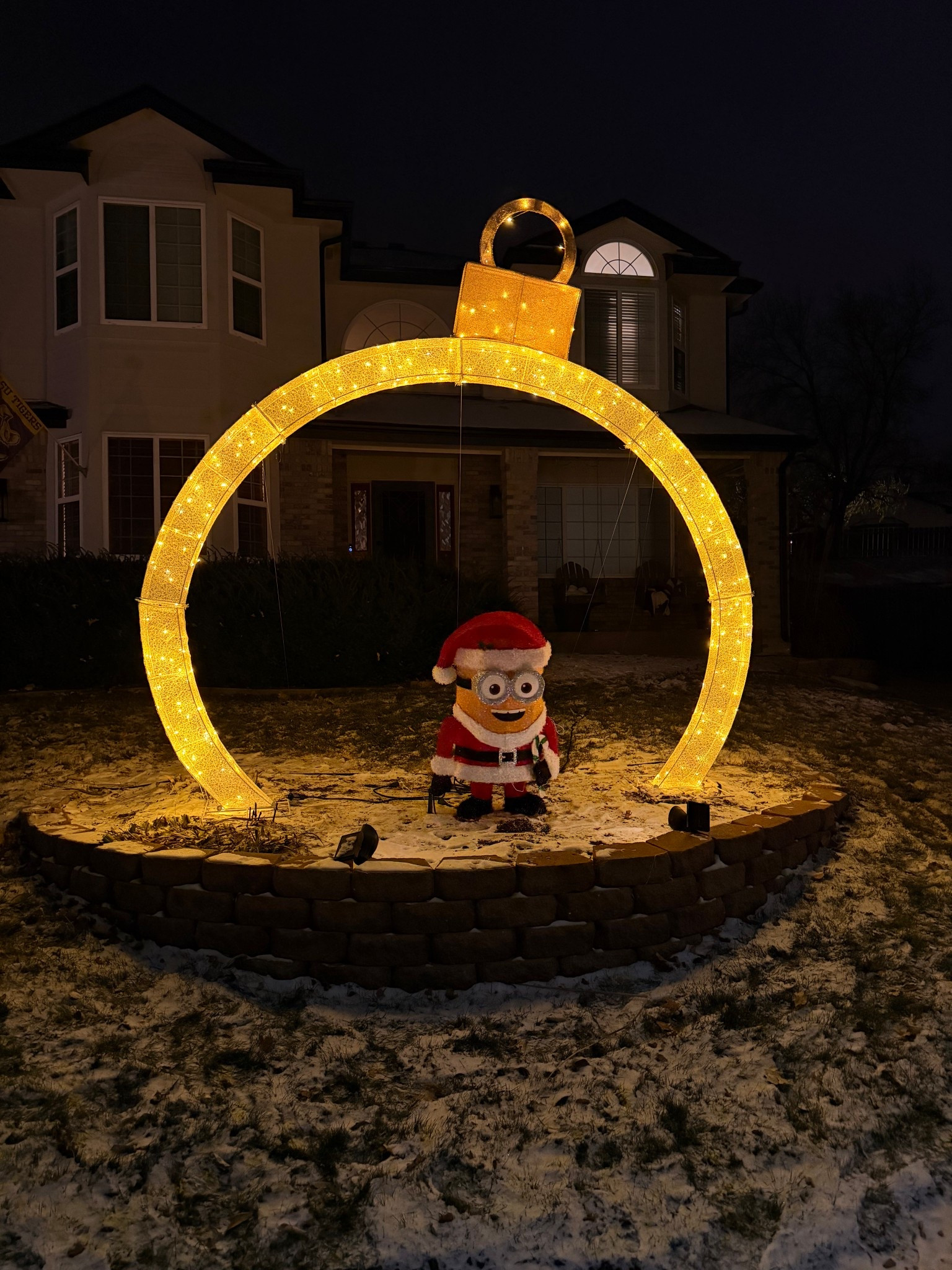 Giant outdoor Christmas ornament, outdoor holiday lights, Christmas lights, traditional Christmas decor, Ralph Lauren Christmas 

#LTKHoliday #LTKHome #LTKKids