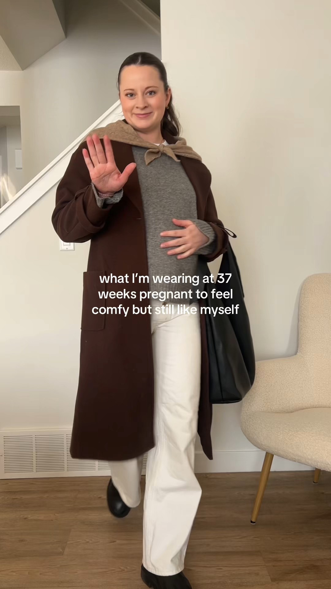 Maternity outfit of the day! Sweater is Zara 💕 

#LTKcanada #LTKwinter #LTKmaternity