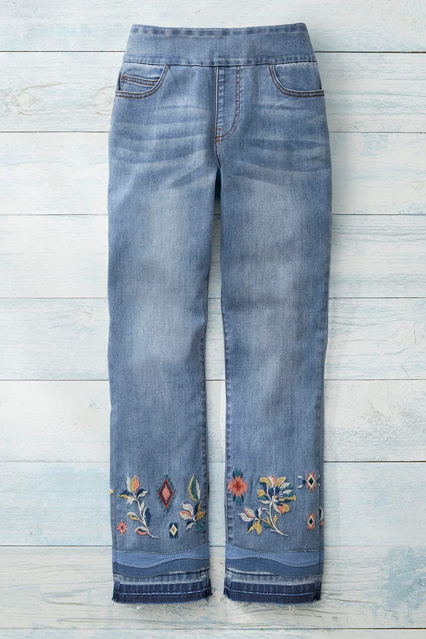 Rio Flora Ankle Jeans | Coldwater Creek