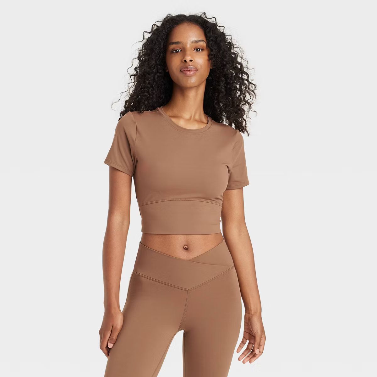 Women's Cropped Short Sleeve Shirt - JoyLab™ | Target