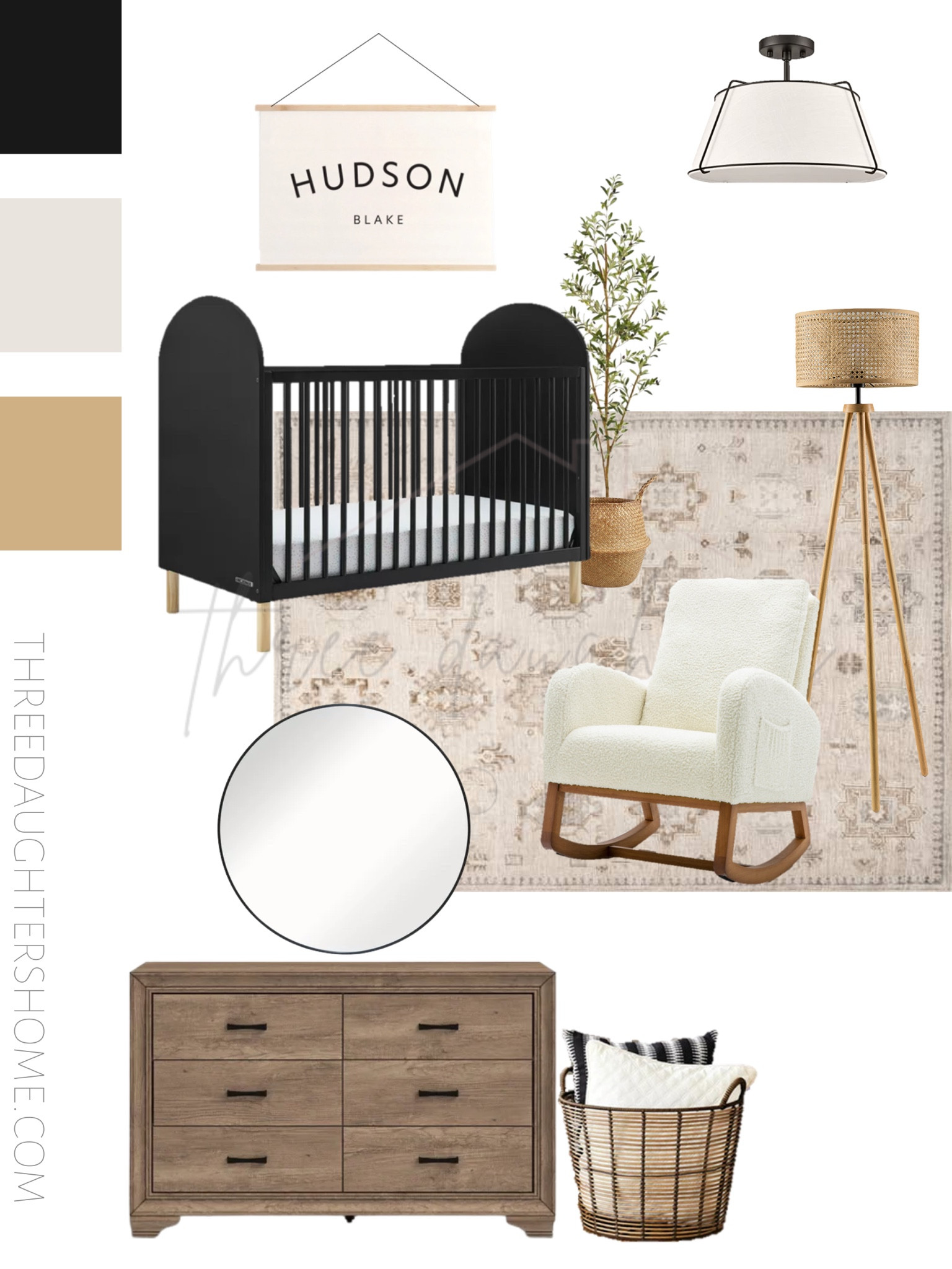 Neutral baby boy nursery 🖤




nursery, boy nursery, nursery inspo, nursery decor, black crib, Sherpa rocker, nursery rocker, tripod floor lamp, round mirror, faux tree, name banner, name sign, girl nursery, gender neutral nursery, kids room

#LTKkids #LTKbaby #LTKhome