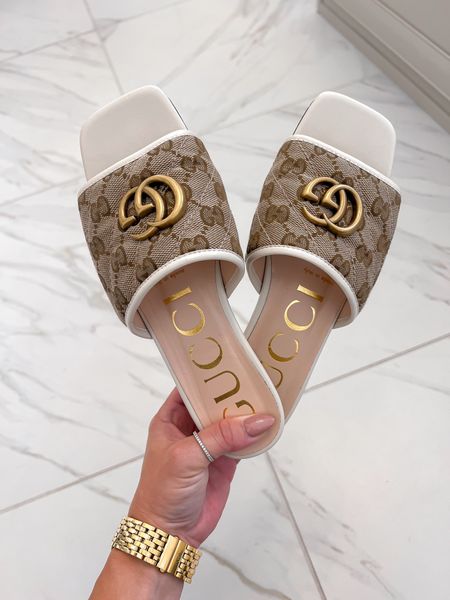 Gucci slides; gifts for women; sandals; neutral summer slides 

#christianblairvordy 

#LTKstyletip #LTKunder50 #LTKshoecrush