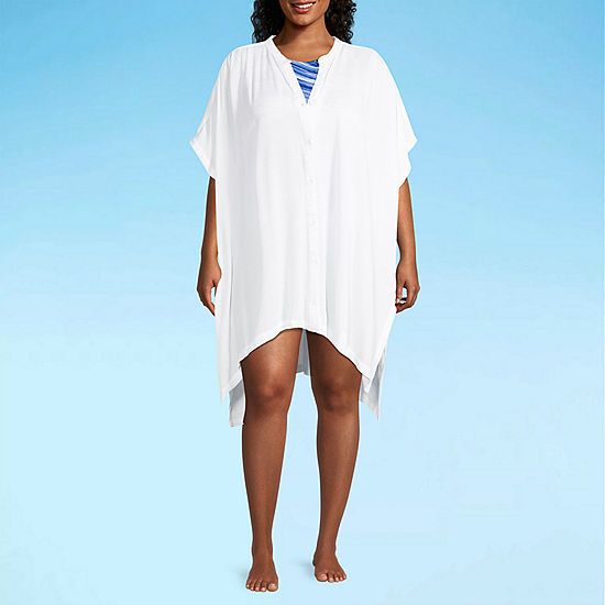 Outdoor Oasis Womens Dress Swimsuit Cover-Up | JCPenney