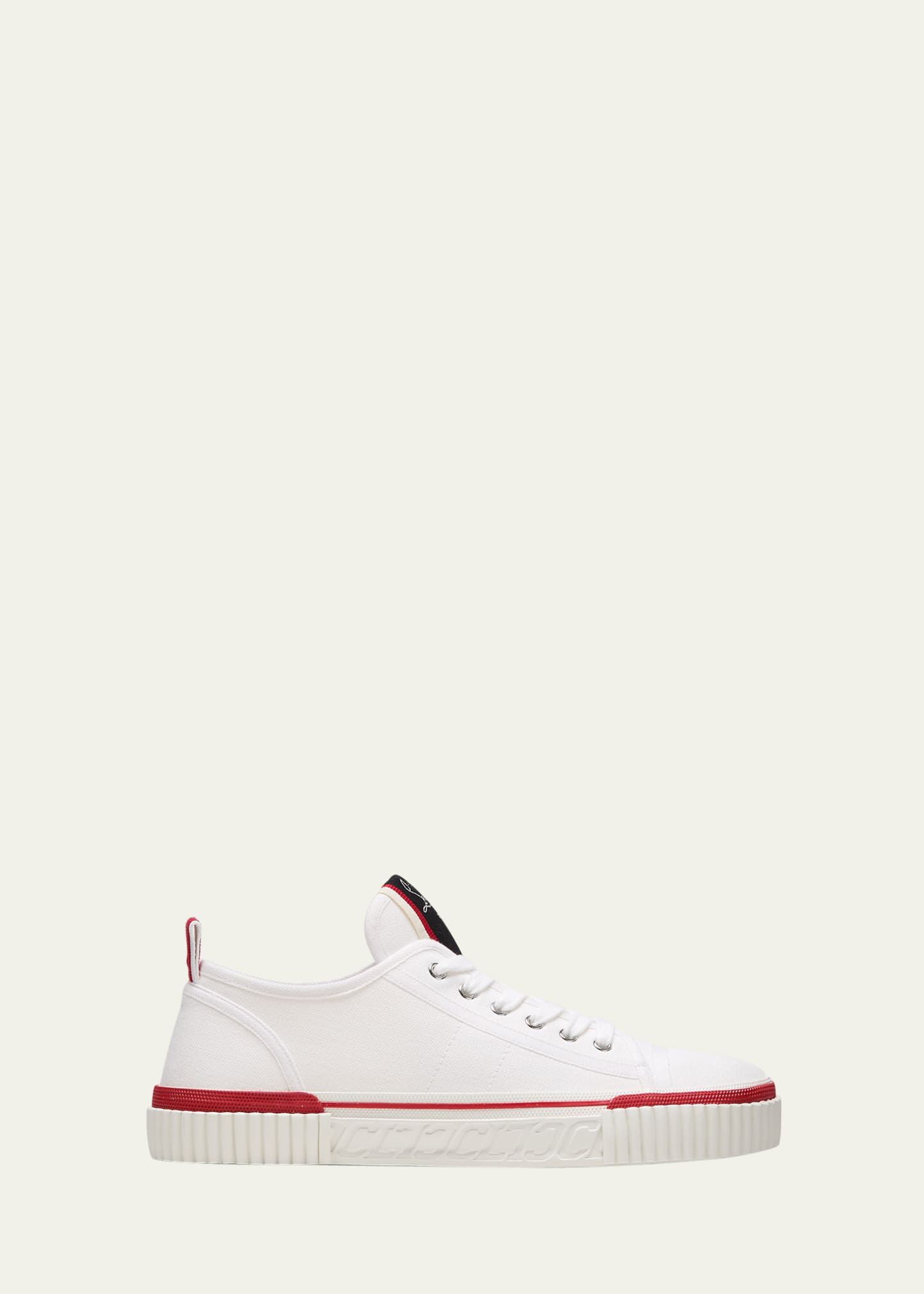 Christian Louboutin Men's Pedro Junior Canvas Low-Top Sneakers | Bergdorf Goodman