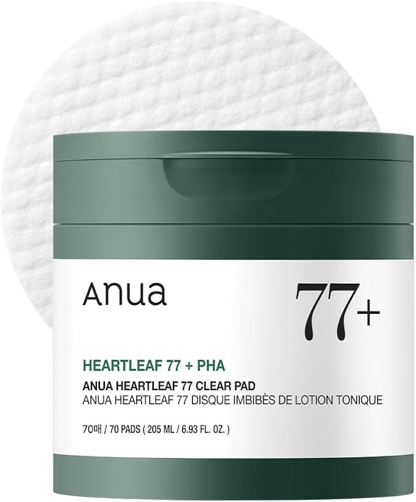 ANUA Heartleaf 77 Toner Pad 70 Sheets, PHA Dead Skin Care Low pH Daily Toner Pad exfoliating | Amazon (US)