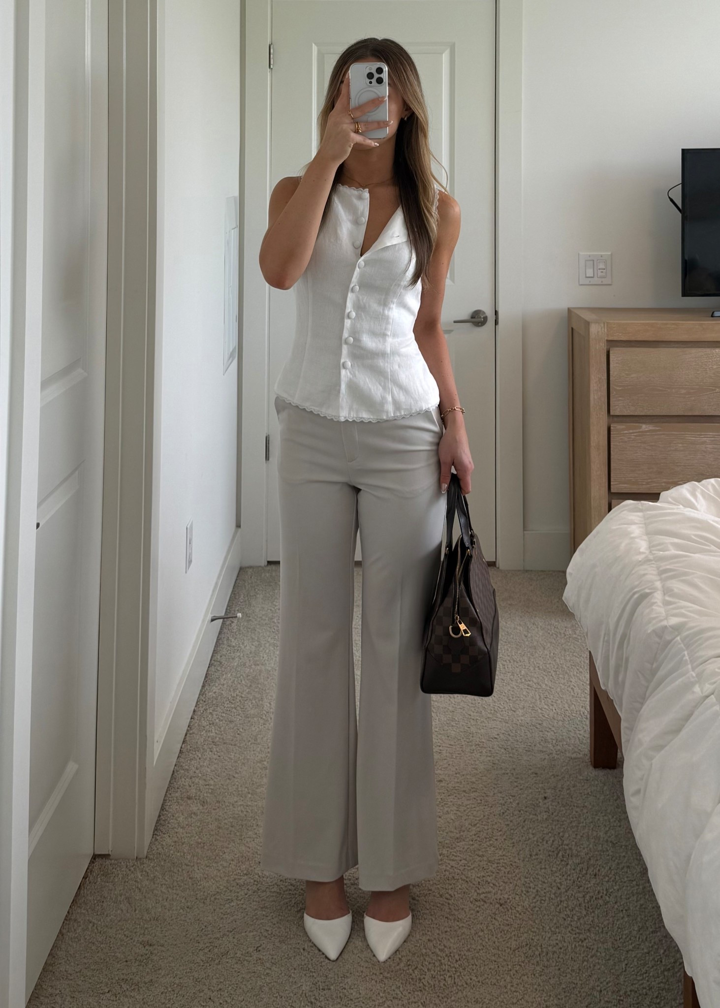 spring office ootd 🤍💐

#LTKWorkwear #LTKSeasonal