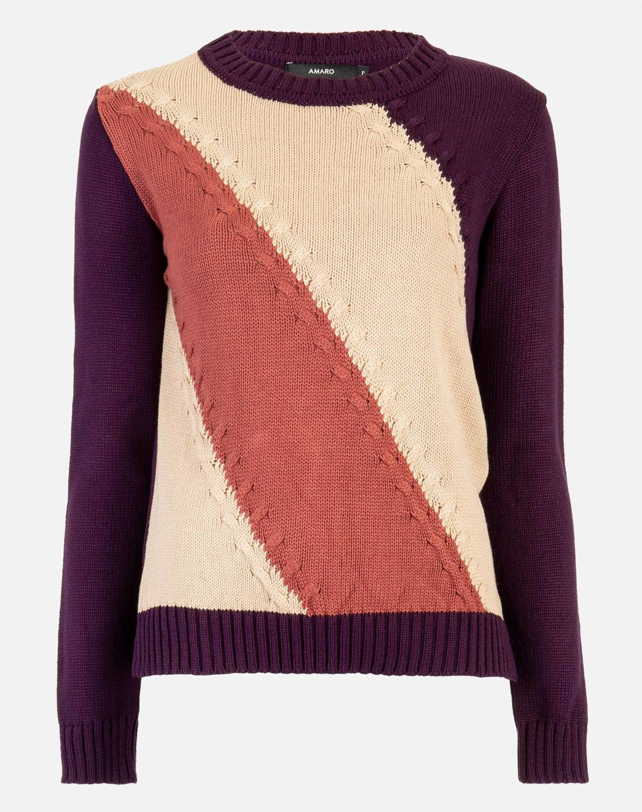 SUÉTER TRICOT PONTOS DIAGONAIS | Amaro BR