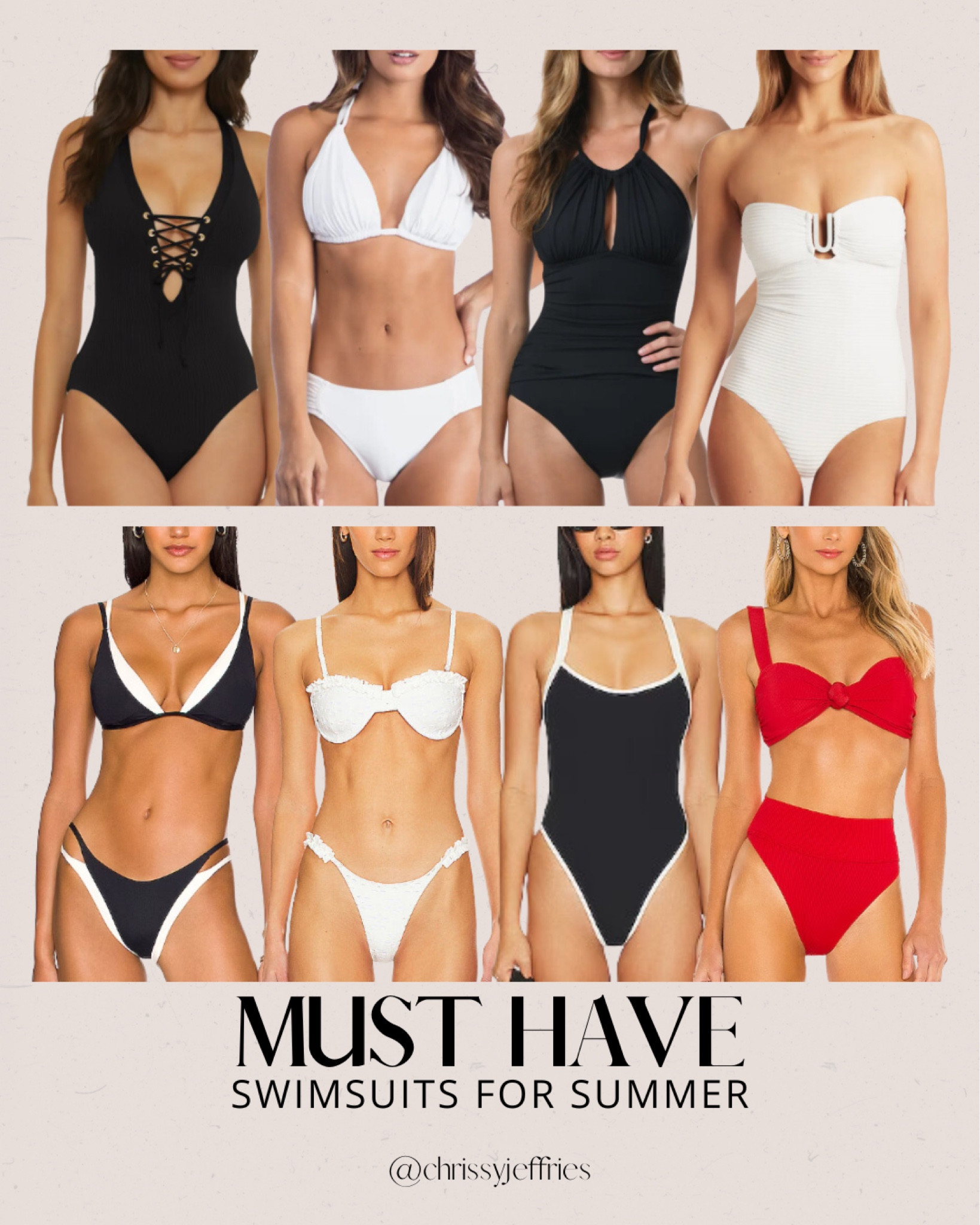 Get ready for summer with these must-have swimsuits! Featuring a mix of classic and trendy styles, these swimsuits are perfect for any beach or poolside adventure. From timeless black and white pieces to bold red bikinis, this collection ensures you’ll make a statement wherever you go. Find your perfect fit and dive into summer with confidence! 

#MustHaveSwimwear #SummerEssentials #BeachStyle #SwimTrends #VacationReady

#LTKswimwear #LTKsummer #LTKtravel