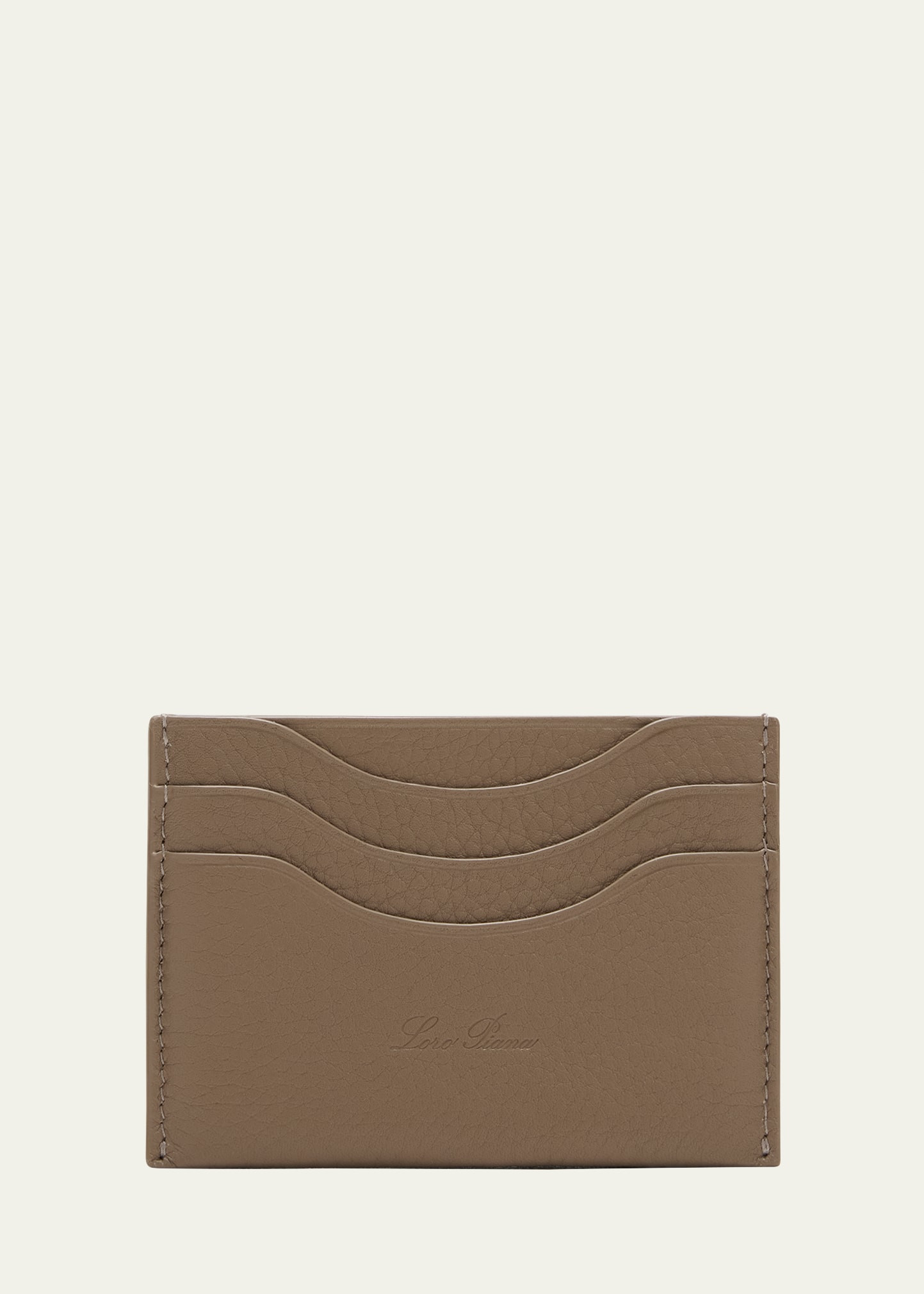 Loro Piana Men's Extra Grained Calfskin Card Holder | Bergdorf Goodman