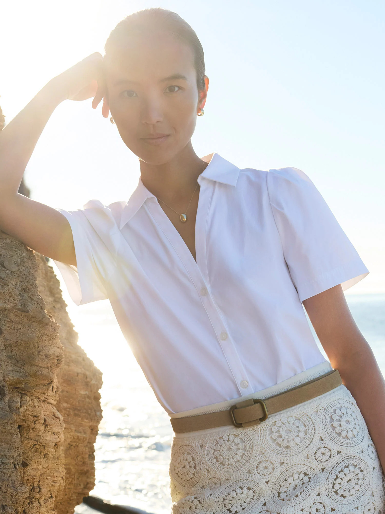 Women's Alina Top in Salt White | Brochu Walker | Brochu Walker