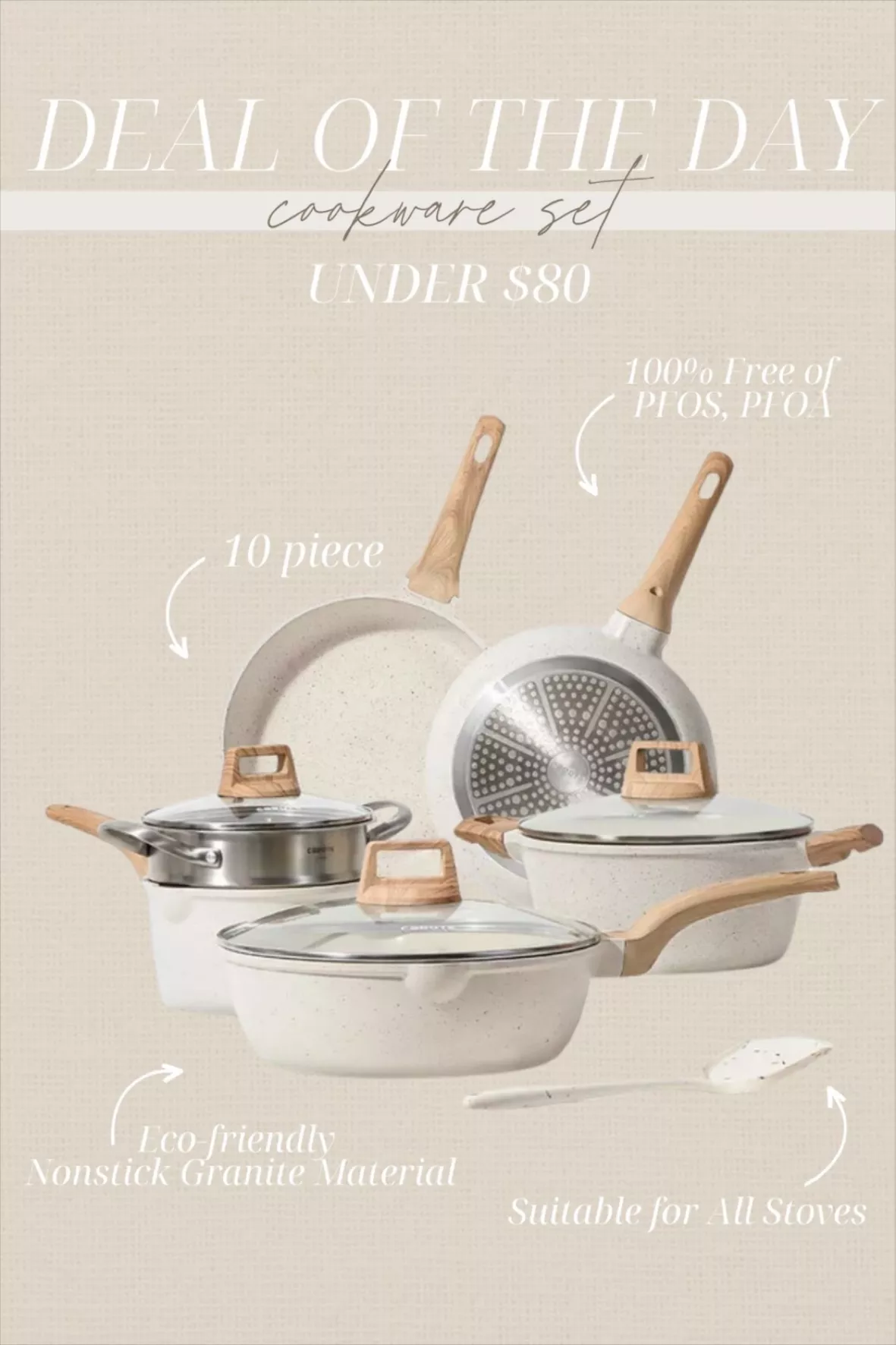Carote Nonstick Pots and Pans Set, … curated on LTK