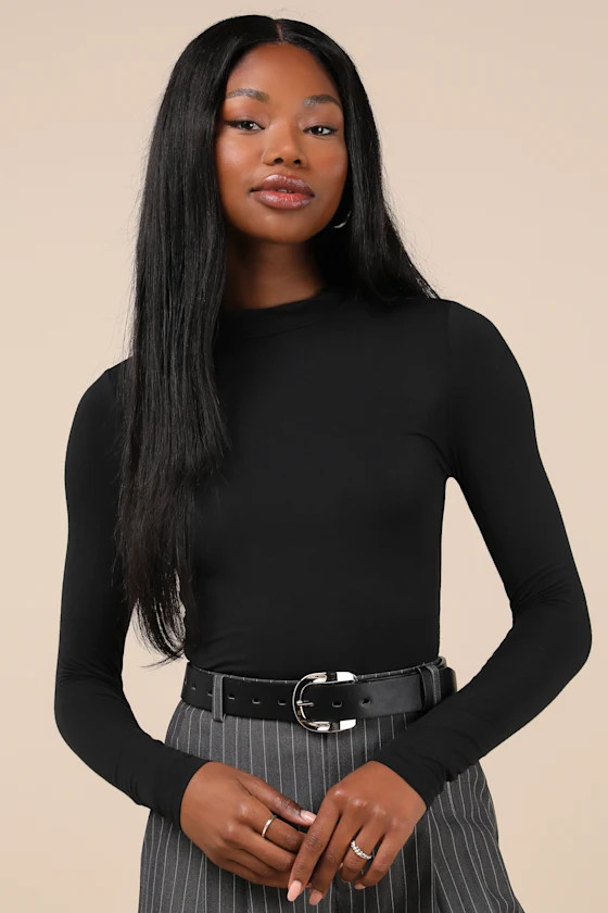 Anything is Posh-ible Black Top | Lulus