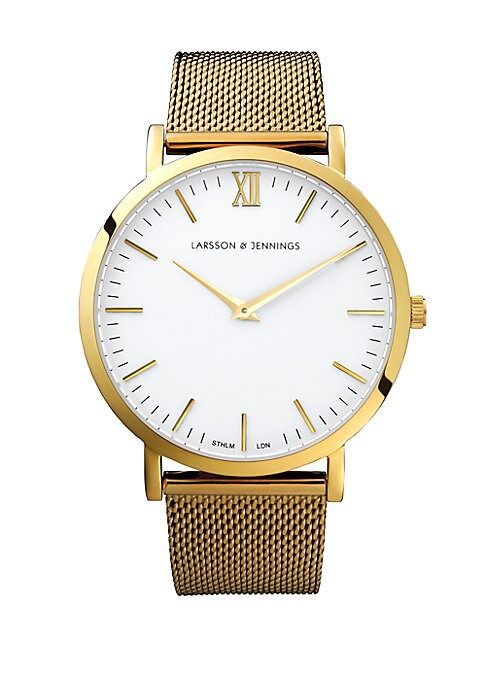 Lugano 40mm Gold Milanese Band Watch | Saks Fifth Avenue