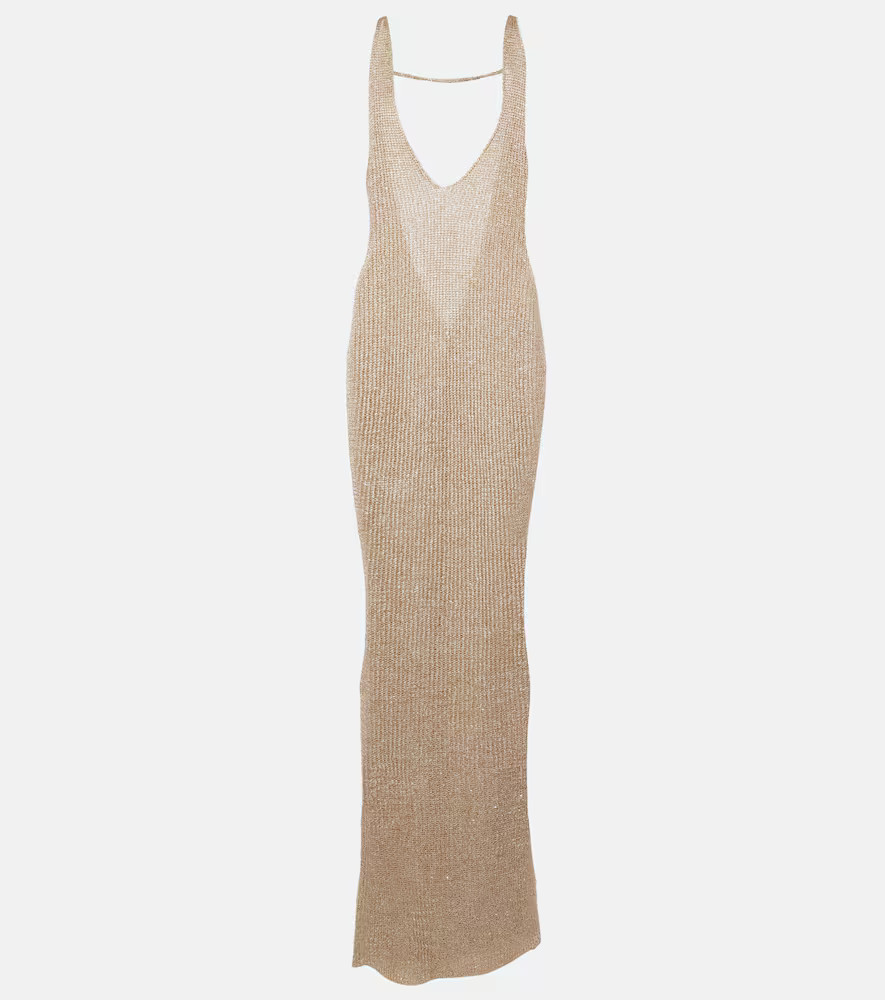 Bananhot Sunny lamÃ© maxi dress | Mytheresa (DACH)