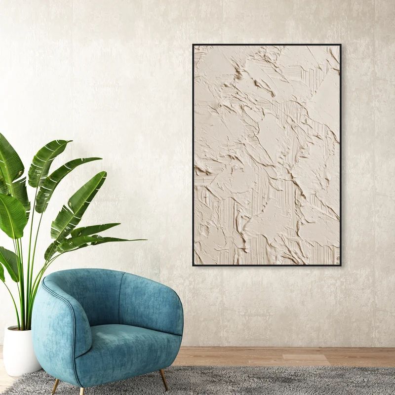 Muted Dabs by Oliver Gal - Floater Frame Print on Canvas | Wayfair North America