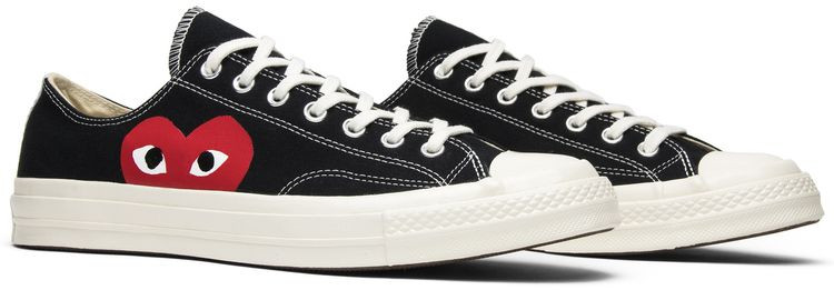 Comme des Garçons Play x Chuck 70 Low 'Black White' | GOAT