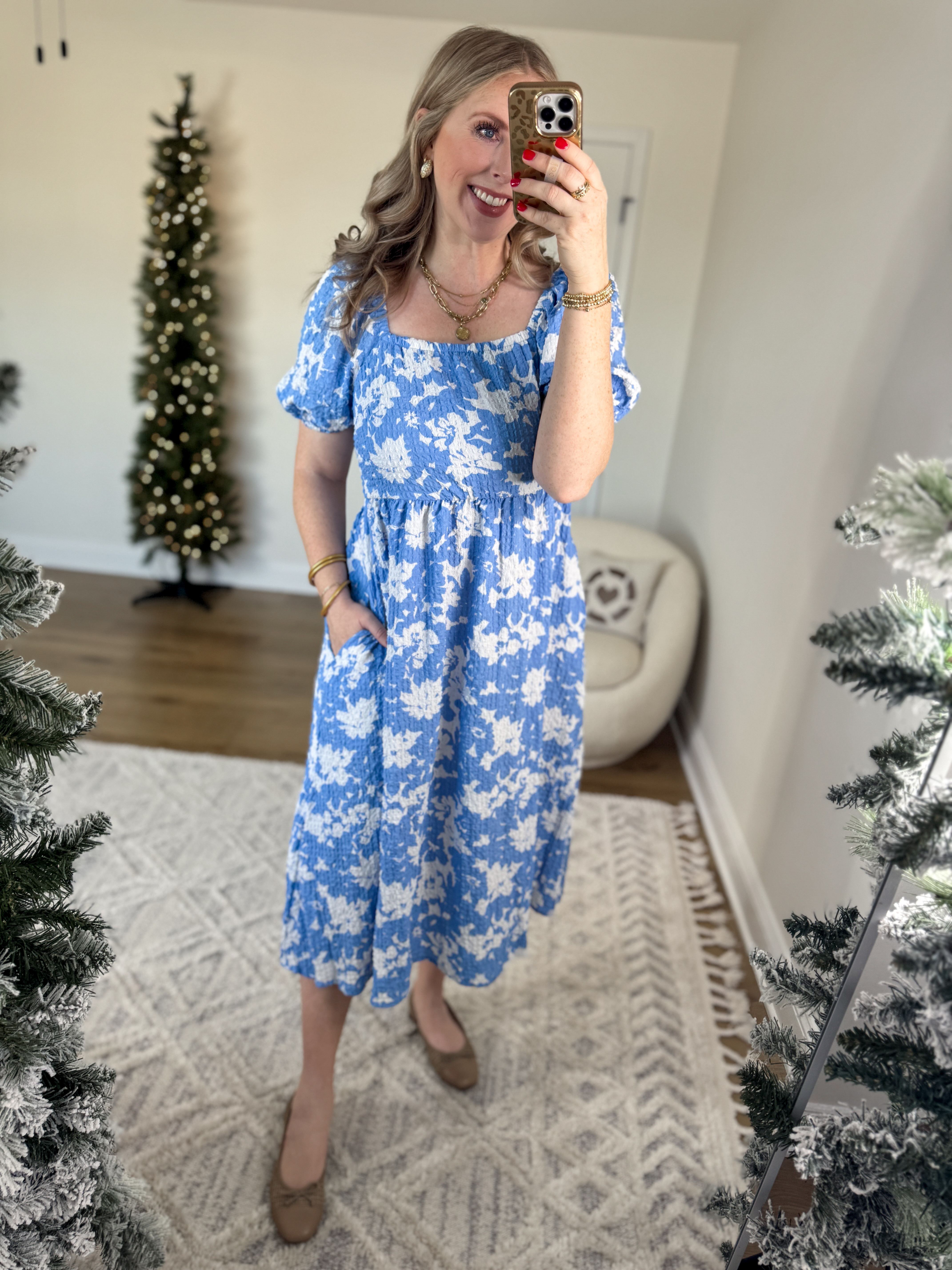 Weekend Walmart Wins try on
Floral midi dress- medium 

#LTKStyleTip #LTKFindsUnder50 #LTKSeasonal