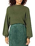 BB Dakota Women's Mock of Ages Sweater, Army Green, XS | Amazon (US)