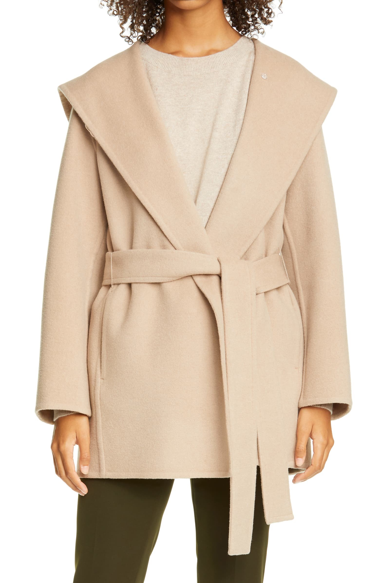 Hooded Wool Blend Coat | Nordstrom