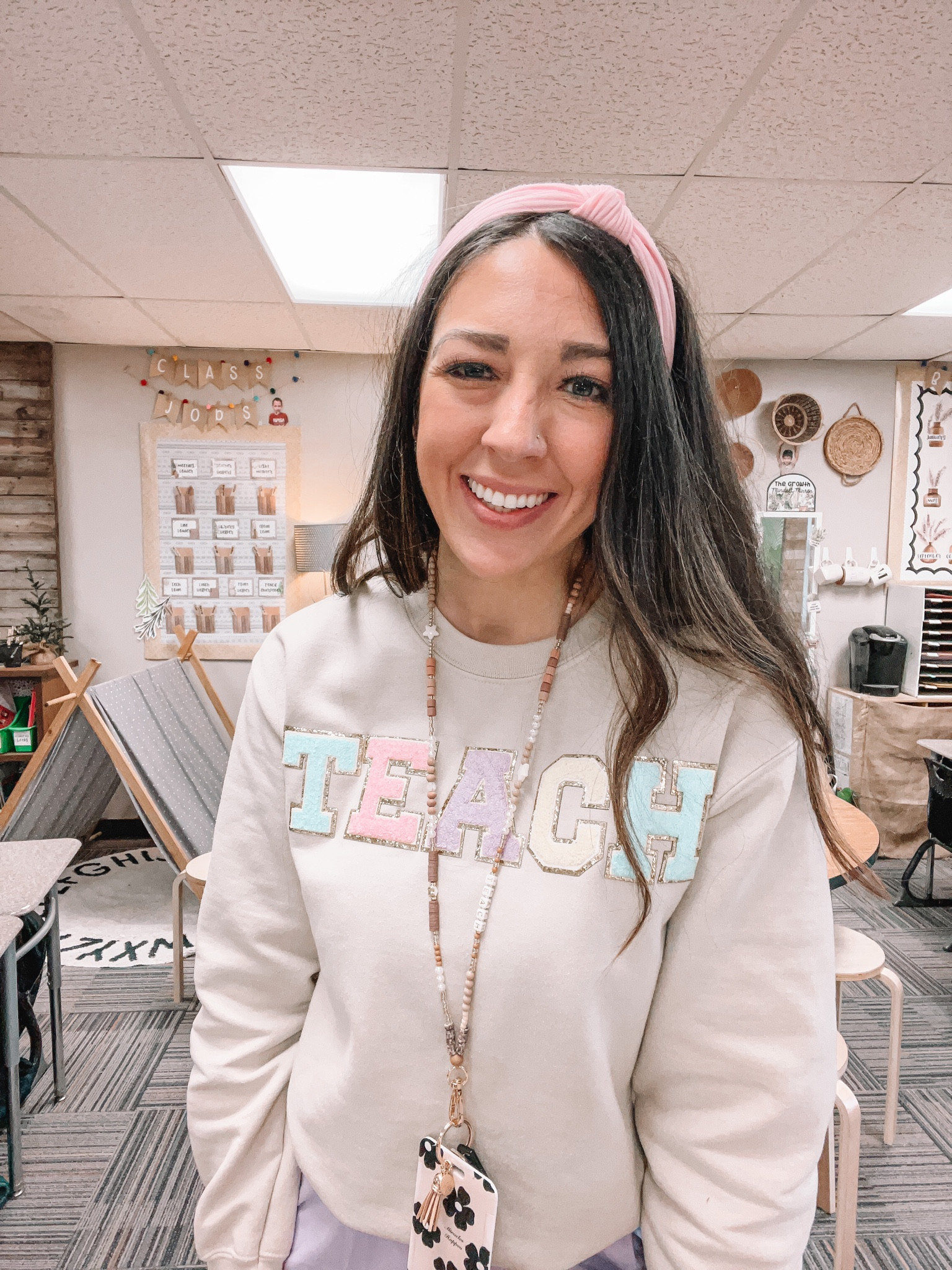Happy Teacher Appreciation Week! I love this TEACH sweatshirt & lanyard! 

#LTKunder50 #LTKsalealert #LTKworkwear