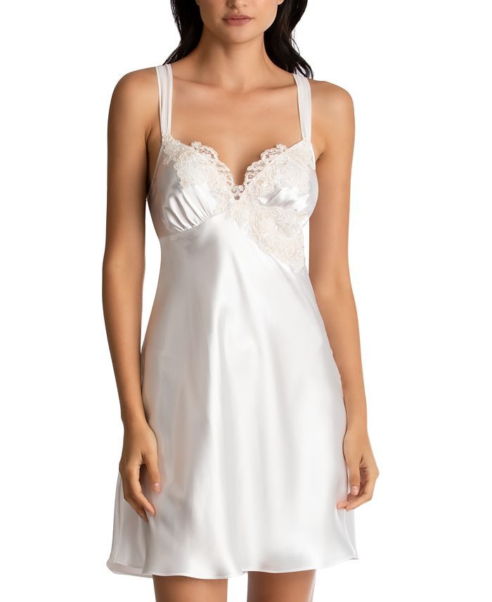 Linea Donatella Sonya Embellished Bridal Satin Chemise Nightgown & Reviews - All Pajamas, Robes &... | Macys (US)