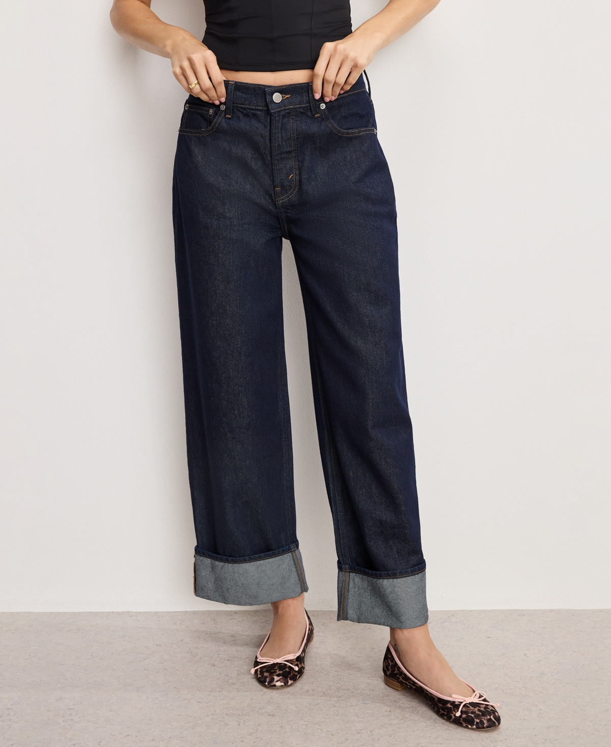 Good American Women's Good Relaxed Baggy Low-Rise Jeans, Regular and Plus - Indigo | Macy's