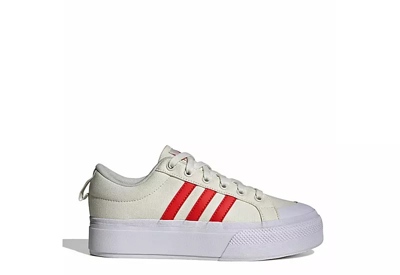 Adidas Womens Bravada Platform Low Sneaker - Off White | Rack Room Shoes