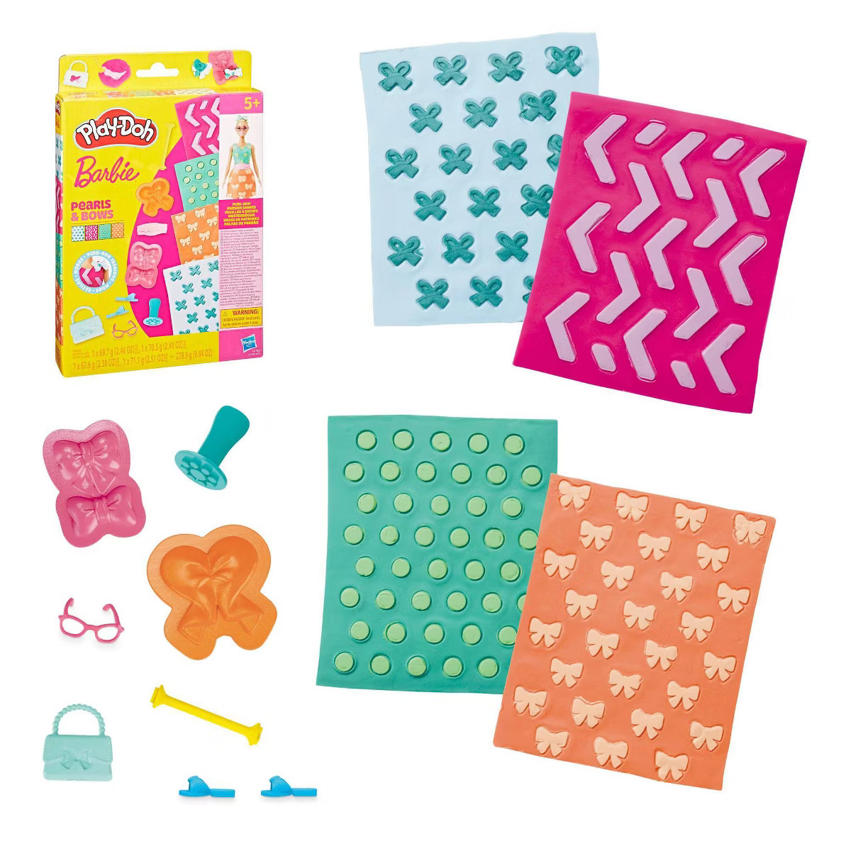 Play-Doh Barbie Pearls and Bows Pattern Pack, Christmas Gifts for Kids' | Target