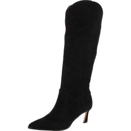 Steve Madden Women's Lenya Knee High Boot, Black Suede, 6.5 | Amazon (US)