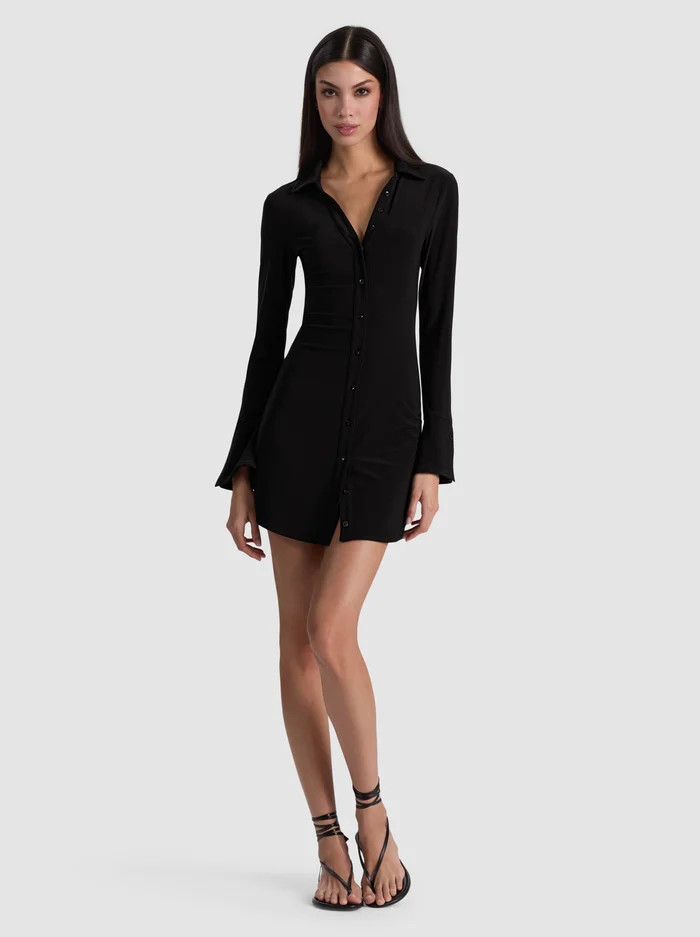 FREYA BUTTON DOWN DRESS | Alice + Olivia