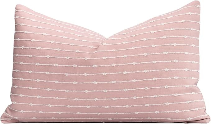 Crumbs Home Modern Farmhouse Fall Linen Indoor Outdoor Lumbar Pillow Cover Only, 12"x20" Water Re... | Amazon (US)