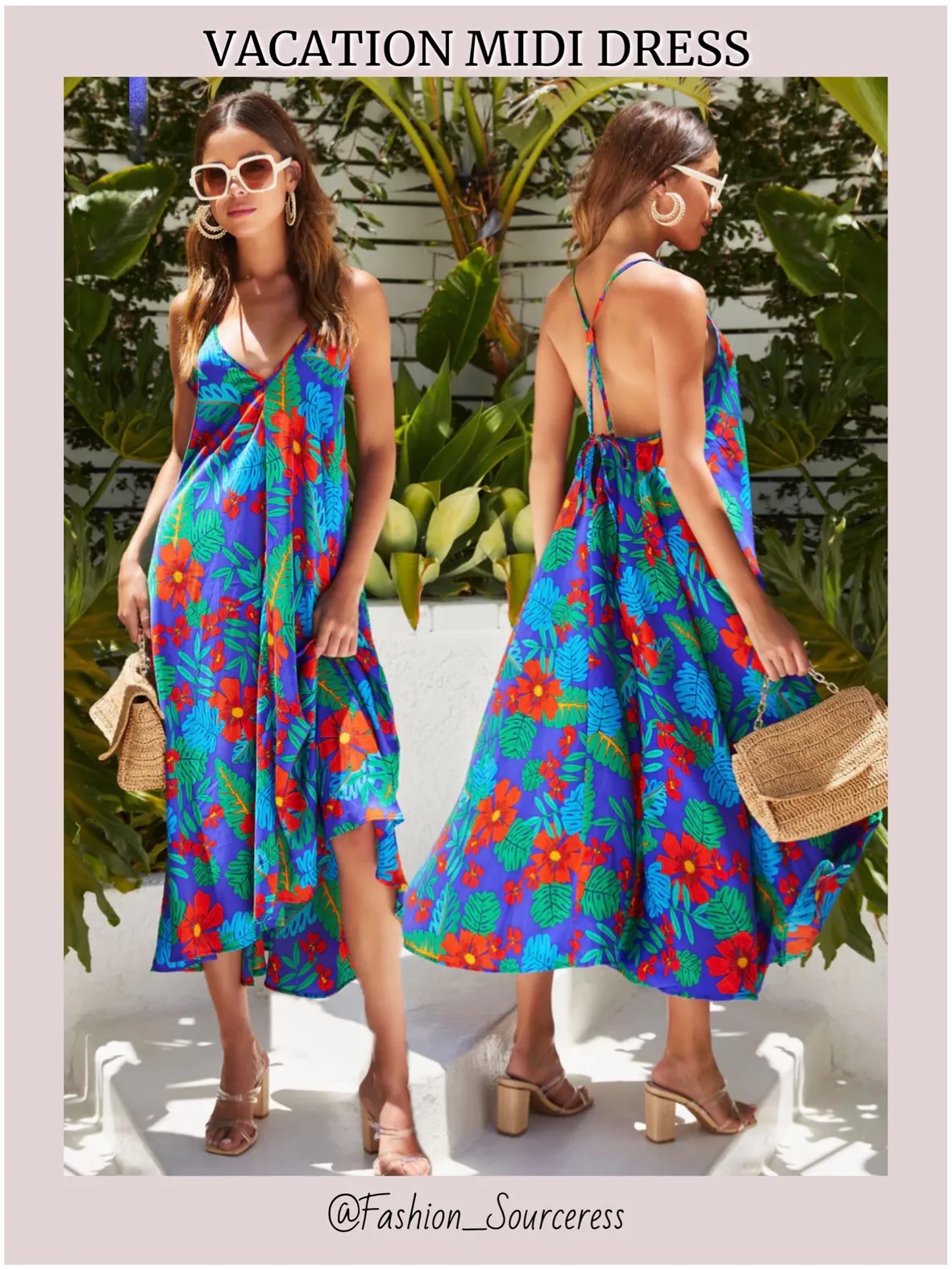 Brickell Tropical Print Midi Dress … curated on LTK