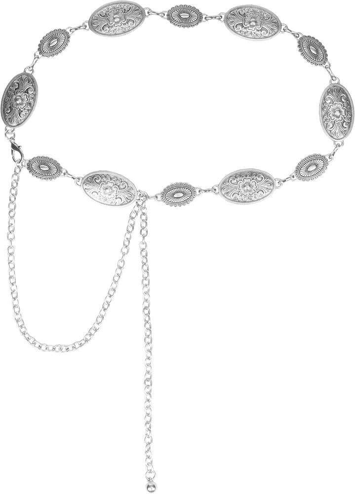 Voenkca Western Belts for Woman-Cowgirl-Cowboy-Country-Chain-Belt | Amazon (US)