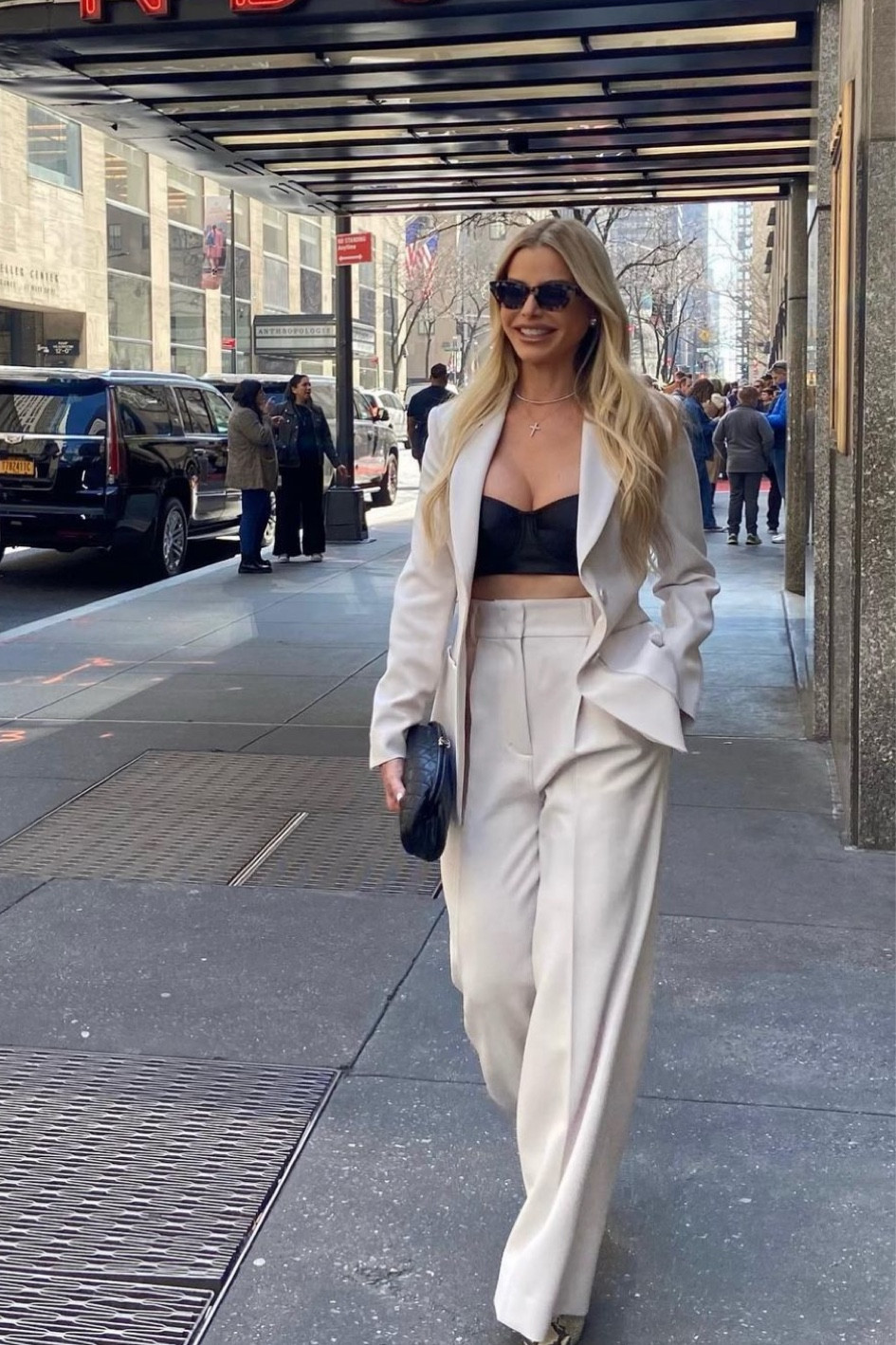 Shop real housewives of Miami Alexia Nepola's white blazer and matching trousers and tortoiseshell cateye sunglasses

#LTKFind #LTKworkwear #LTKstyletip