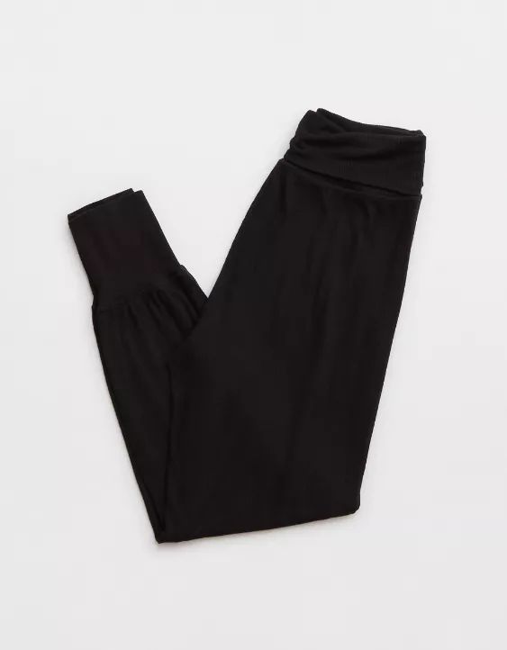 Aerie Real Soft® Ribbed Foldover Jogger | Aerie