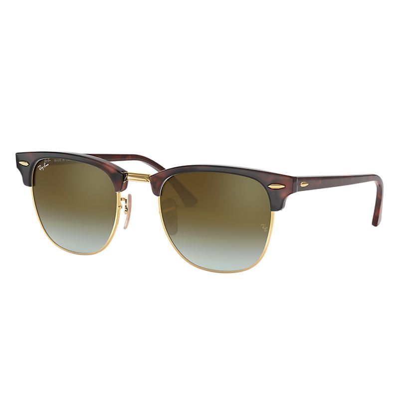 Ray-Ban Clubmaster Flash Lenses Gradient Tortoise, Green Lenses - RB3016 | Ray-Ban (US)