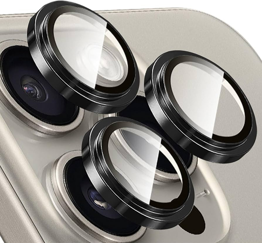 TENOC Camera Lens Protector for iPhone 15 Pro & iPhone 15 Pro Max, 9H Tempered Glass Camera Scree... | Amazon (US)