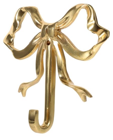 Gold brass bow hook. Perfect to hang backpacks, towels or coats 

Little girls room 

#LTKBaby #LTKKids #LTKHome