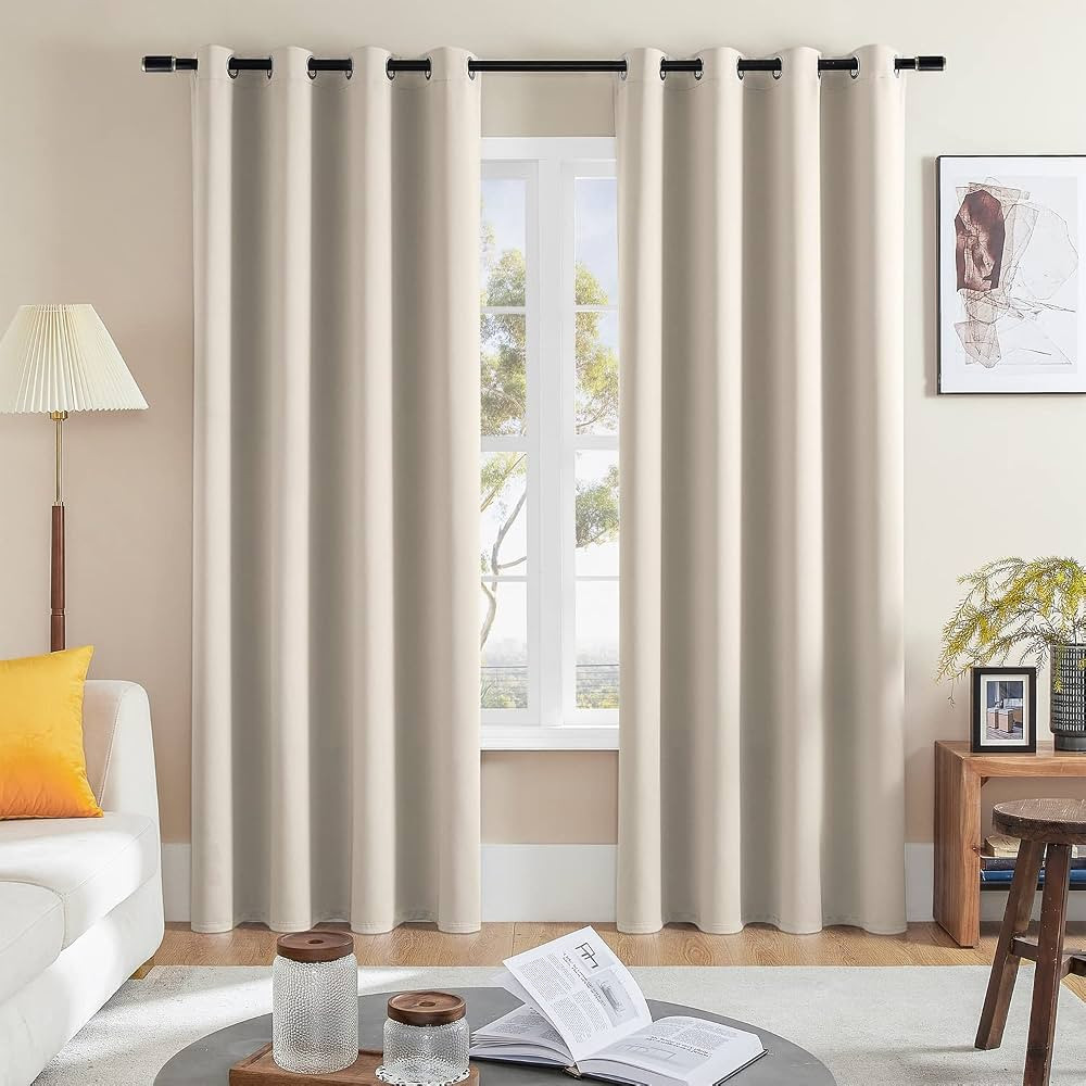 Rutterllow Blackout Curtains for Bedroom, Thermal Insulated Room Darkening Curtains 2 Panels for ... | Amazon (US)
