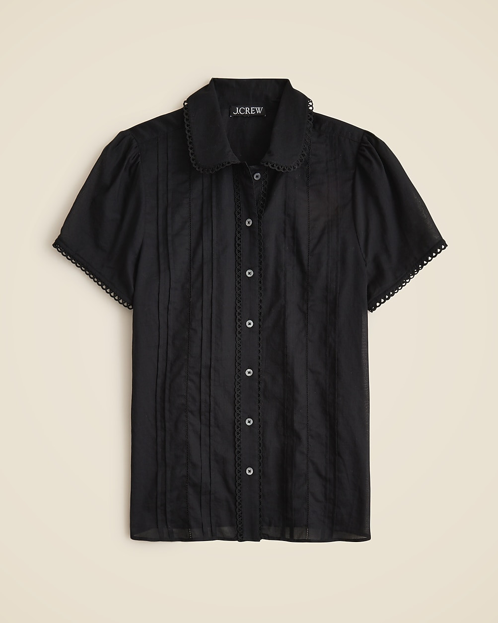 Button-up short-sleeve shirt in cotton voile | J. Crew US