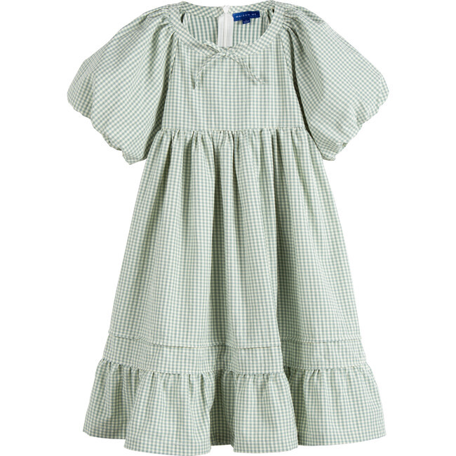 Paloma Dress, Sage Gingham | Maisonette