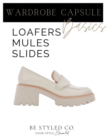 Wardrobe capsule - shoes - loafers - mules - flats - slides 

#LTKFind #LTKunder100 #LTKworkwear