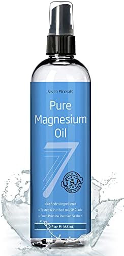 Pure Magnesium Oil Spray - Big 12 fl oz (Lasts 9 Months) 100% Natural, USP Grade = No Unhealthy T... | Amazon (US)