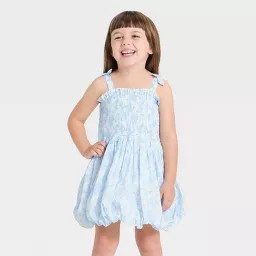 Toddler Girls' Audrey Camille Floral Dress - Blue 12M | Target