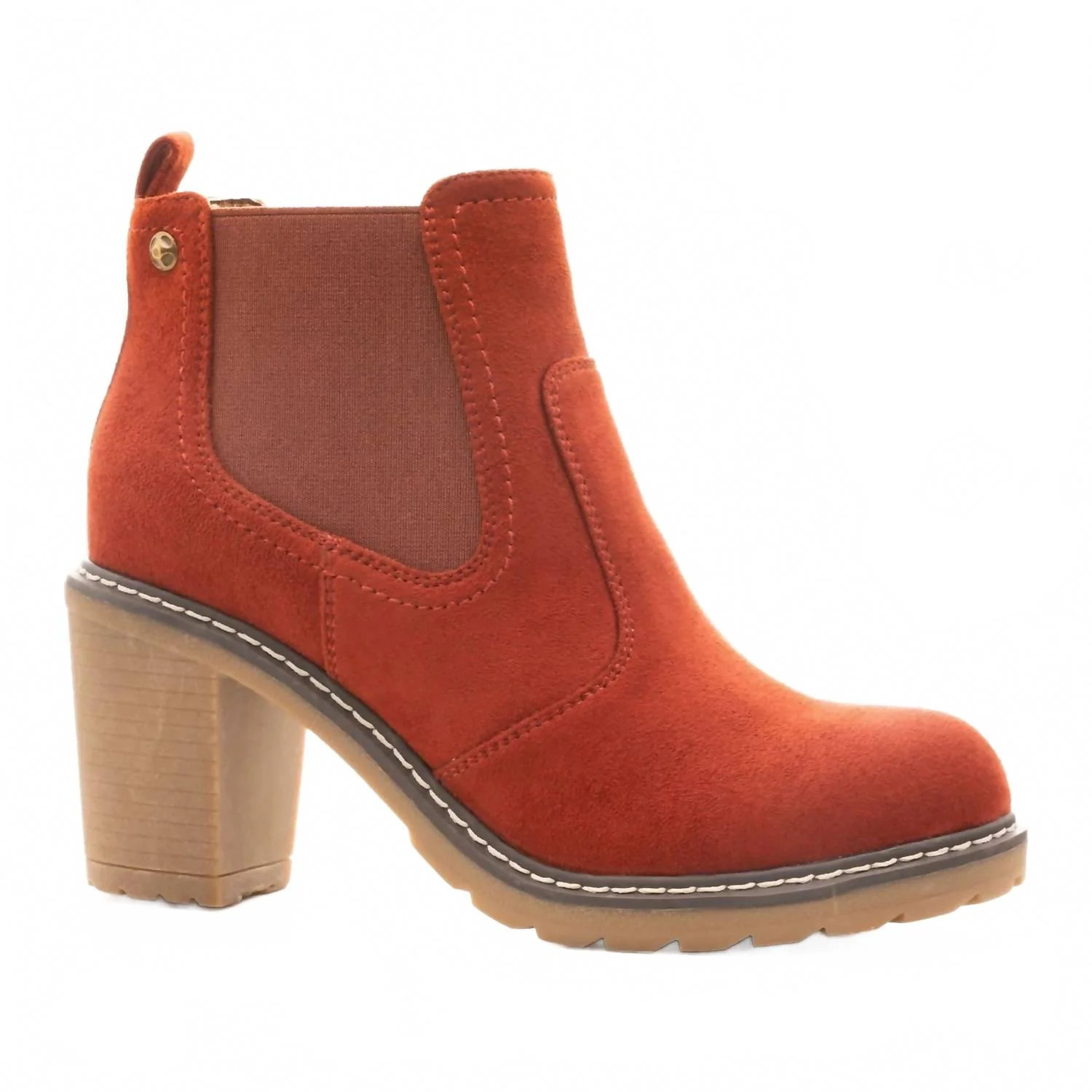 Women's Rocky Bootie In Rust | Shop Simon