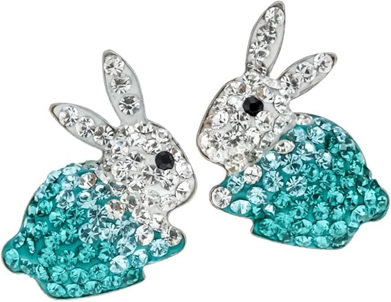 YACQ Women's Easter Stud Earrings, 925 Sterling Silver Hypoallergenic Jewelry for Teen Girls | Amazon (US)