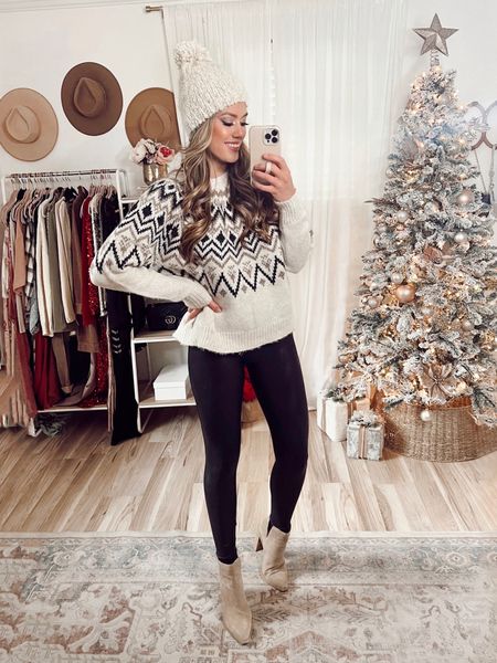 My cute sweater is 40% off right now with code ashleybf40 and my favorite Spanx faux leather leggings are 20% off no code needed! 

Winter outfit 
Mountain outfit 
Fall outfit 

#LTKSeasonal #LTKHoliday #LTKCyberWeek