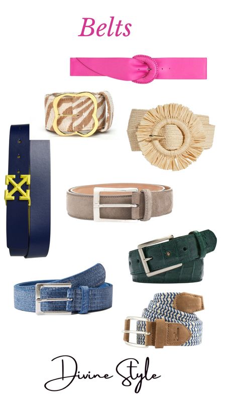 Tie your look together ladies & guys with these fabulous belts perfect for spring/summer season.

#LTKstyletip #LTKmens #LTKFind