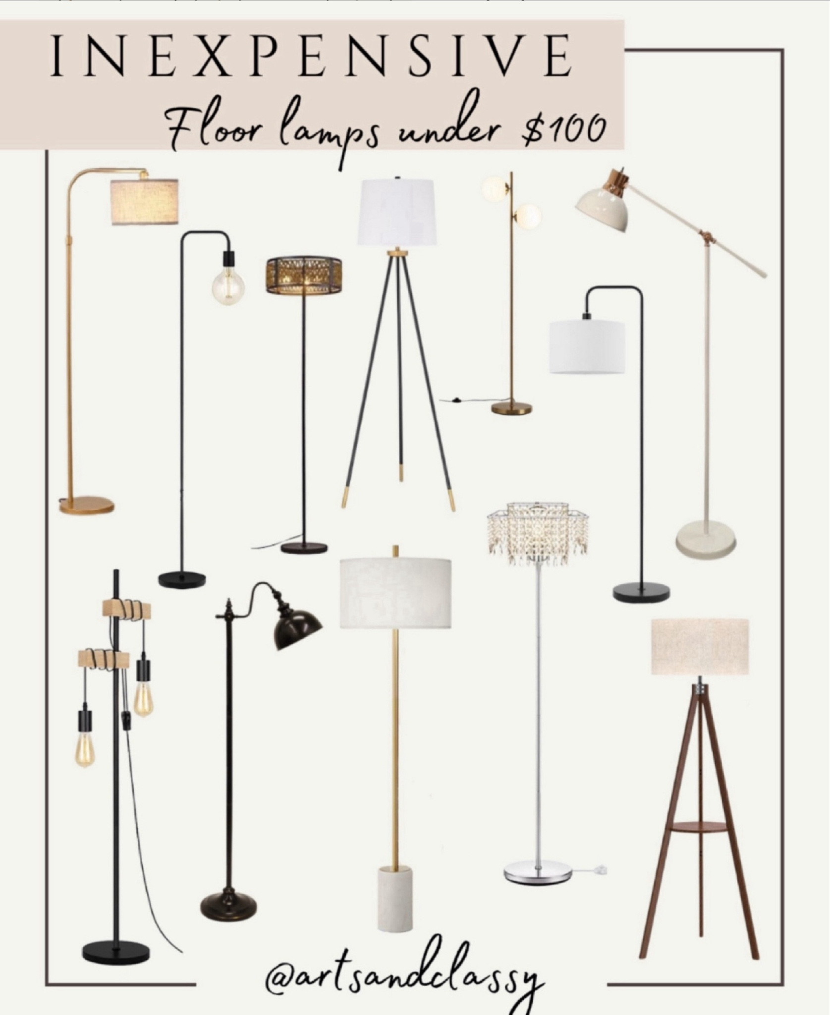 Modern and farmhouse style floor lamps under $100

Lamps plus finds
Walmart finds
Target finds
Amazon finds

#LTKFindsUnder100 #LTKSaleAlert #LTKHome